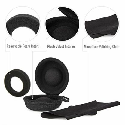 Cheopz Travel Watch Case Single Storage Box for Wristwatches & Smart Watches up to 50mm, Black - Image 4