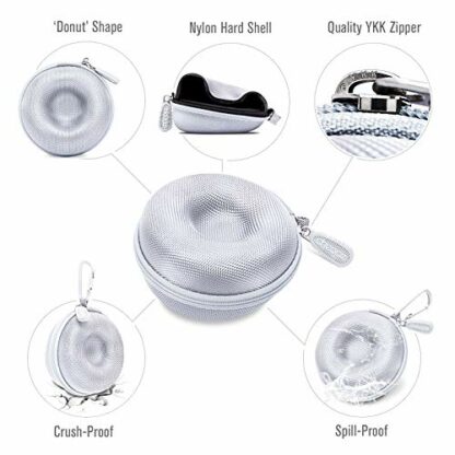 Cheopz Travel Watch Case Single Storage Box for Wristwatches & Smart Watches up to 50mm, Silver 3 Cheopz Travel Watch Case Single Storage Box for Wristwatches & Smart Watches up to 50mm, Silver - Image 3