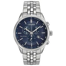 Citizen Men's Chronograph Solar Powered Watch with Stainless Steel Strap AT2141-52L