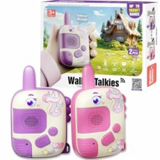 DQMOON 2PCS Walkie Talkie for Kids, Unicorn Gifts for Girls 3 4 5 6 7 Year Old Girls Toys for Girls Age 3-9 Walkie Talkie Kids Toys Age 4 5 6 7 8 Birthday Presents Xmas Gifts Outdoor Toys Unicorn Toys