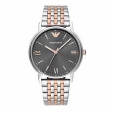 Emporio Armani Watch for Men, Three Hand Movement, 41 mm Silver Stainless Steel Case with a Stainless Steel Strap, AR11121