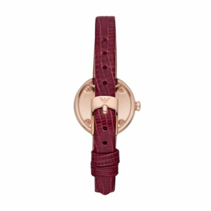 Emporio Armani Women Analog Quartz Watch with Leather Strap AR11417 - Image 4