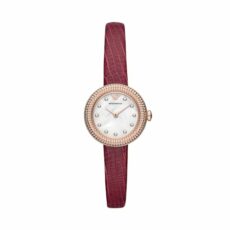 Emporio Armani Women Analog Quartz Watch with Leather Strap AR11417