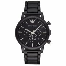 Emporio Armani watch for Men, Chronograph, Stainless Steel Watch, 46mm case size