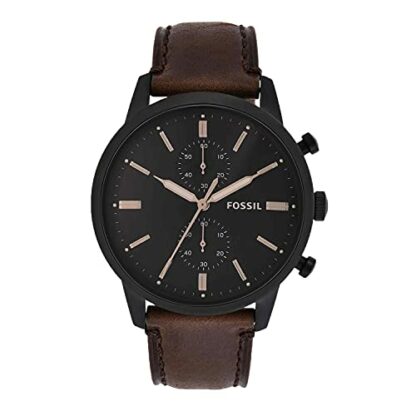 FOSSIL Townsman Watch for Men, Chronograph Movement with Stainless Steel or Leather Strap - Image 2
