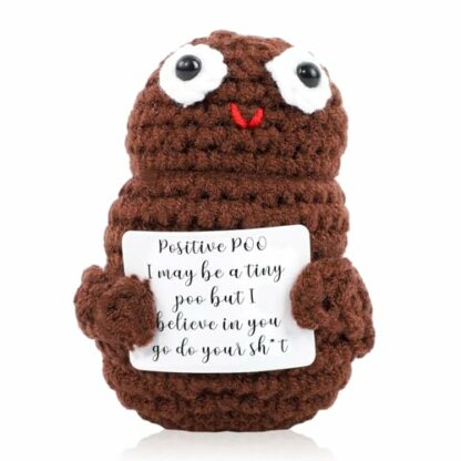 Funny Positive Potato, Mini Cute Wool Knitting Doll with Positivity Card, Soft Novelty Good Luck Gifts Charm Encourage Women Kids Students Exams for Birthday Gifts Home Office Party Decorations 2 Funny Positive Potato, Mini Cute Wool Knitting Doll with Positivity Card, Soft Novelty Good Luck Gifts Charm Encourage Women Kids Students Exams for Birthday Gifts Home Office Party Decorations - Image 2