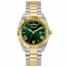 Guess US Men's Two-Tone and Green Analog Watch