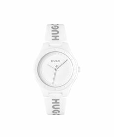 HUGO Analogue Quartz Watch for Women #LIT for HER Collection with Silicone Bracelet - 1540165