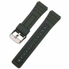 Hijiawee Replacement Band for Casio F-84/F-91W/F-94/F-105/A158/A168, Soft PU Watch Strap for Casio A158 Series