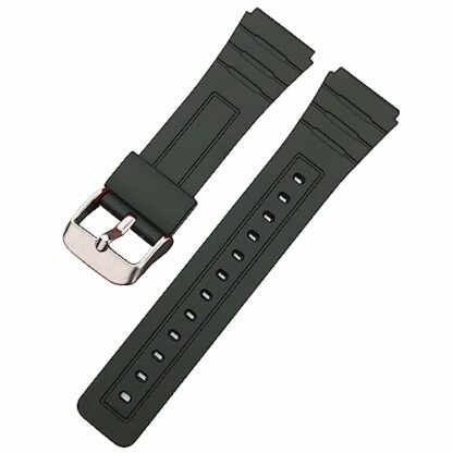 Hijiawee Replacement Band for Casio F-84/F-91W/F-94/F-105/A158/A168, Soft PU Watch Strap for Casio A158 Series - Image 2