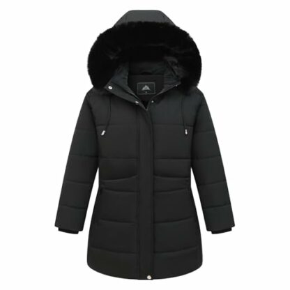 KAIDER Women's Plus Size Winter Coat Waterproof warm Down Coat Detachable Hooded Parka Jacke - Image 2