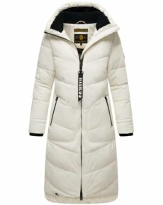 Marikoo Women's Long Quilted Jacket for Winter | Puffy Winter Coat in Knee-Length | Ladies’ Coats with Hoods | Benikoo XS-5XL