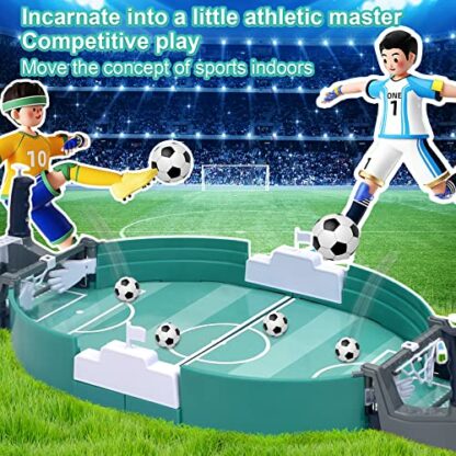 Mini Table Top Football Game, Table Soccer Game with 6 Footballs, Table Interactive Game for Kids and Adults, Table Football Board Games for Christmas Birthday Gifts - Football Gifts for Boys 3 Mini Table Top Football Game, Table Soccer Game with 6 Footballs, Table Interactive Game for Kids and Adults, Table Football Board Games for Christmas Birthday Gifts - Football Gifts for Boys - Image 3