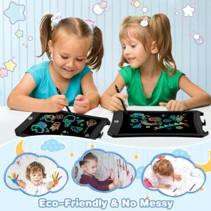PINKCAT 8.5in LCD Writing Tablet - Colorful Screen Doodle Scribbler Pad Drawing Board Learning Educational Toys - Gift for Kids 3-6 7 8 9 Years Old Girl Boy 4 PINKCAT 8.5in LCD Writing Tablet - Colorful Screen Doodle Scribbler Pad Drawing Board Learning Educational Toys - Gift for Kids 3-6 7 8 9 Years Old Girl Boy - Image 4