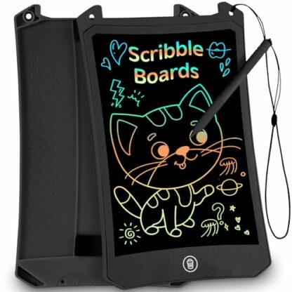 PINKCAT 8.5in LCD Writing Tablet - Colorful Screen Doodle Scribbler Pad Drawing Board Learning Educational Toys - Gift for Kids 3-6 7 8 9 Years Old Girl Boy 2 PINKCAT 8.5in LCD Writing Tablet - Colorful Screen Doodle Scribbler Pad Drawing Board Learning Educational Toys - Gift for Kids 3-6 7 8 9 Years Old Girl Boy - Image 2