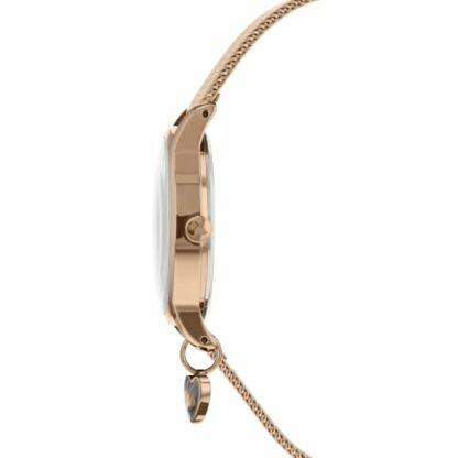 RADLEY Heart Dial Ladies Rose Gold Stainless Steel Mesh Strap Heart Charm Watch RY4368S - Image 3