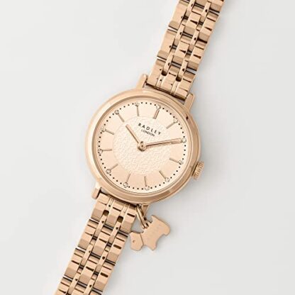 RADLEY Ladies Selby Street Rose Gold Stainless Steel Link Bracelet Analogue Watch RY4622 - Image 4