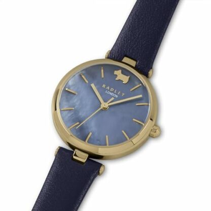 RADLEY West View Ladies Navy Leather Strap T-Bar Small Dial Watch RY2972 - Image 3
