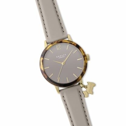 RADLEY Women's Tortoiseshell Gold Plated Cloud Burst Silicone Strap Quartz Analogue Watch RY21714 - Image 3