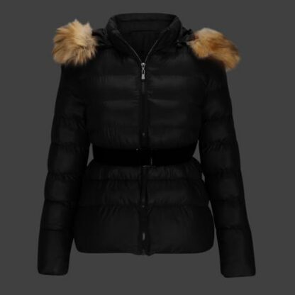 RLEHJN Winter Jackets for Women UK, Womens Parka Coat Sale Clearance Cropped Quilted Jacket Full Zip Warm Padded Coat with Faux Fur Trim Hood Overcoat Hoodies Thickened Cotton Outerwear Black, Coffee - Image 3