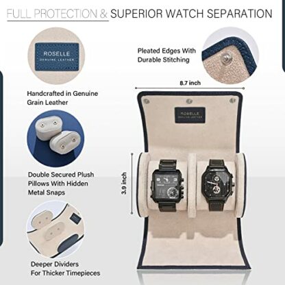 ROSELLE Watch Roll Travel Case - Image 3