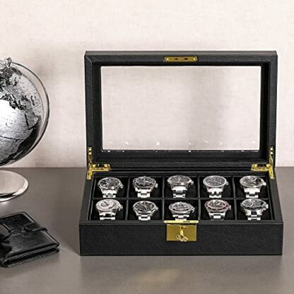ROTHWELL 10 Slot Leather Watch Box Parent - Image 4