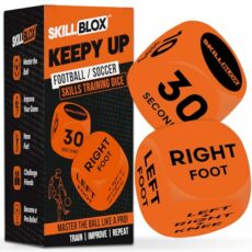 SKILL BLOX Football Keepy Up Training Dice (2 pcs) - Football Gifts for Boys - Soccer Football Skills. Football Gifts. Football Gifts for Girls. Gifts for Teenage Boys or Girls. Birthday Gifts