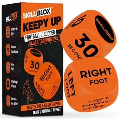 SKILL BLOX Football Keepy Up Training Dice (2 pcs) - Football Gifts for Boys - Soccer Football Skills. Football Gifts. Football Gifts for Girls. Gifts for Teenage Boys or Girls. Birthday Gifts 2 SKILL BLOX Football Keepy Up Training Dice (2 pcs) - Football Gifts for Boys - Soccer Football Skills. Football Gifts. Football Gifts for Girls. Gifts for Teenage Boys or Girls. Birthday Gifts - Image 2