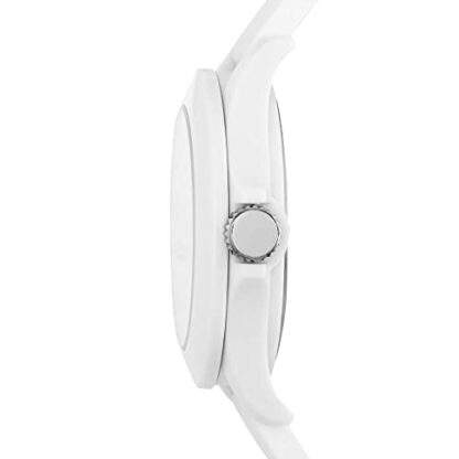 Skechers Women's Rosencrans Midsize Quartz Plastic and Silicone Casual Watch, Color White (Model: SR6080) - Image 3