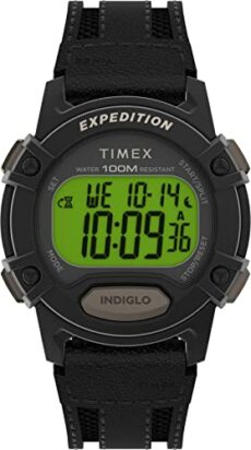 Timex Expedition Men's 41mm Black Leather and Fabric Strap Sport Watch TW4B25200
