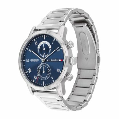 Tommy Hilfiger Analogue Multifunction Quartz Watch for Men with Silver Stainless Steel Bracelet - 1710401 - Image 3