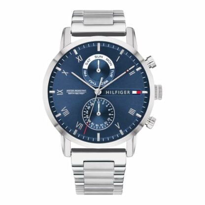 Tommy Hilfiger Analogue Multifunction Quartz Watch for Men with Silver Stainless Steel Bracelet - 1710401 - Image 2