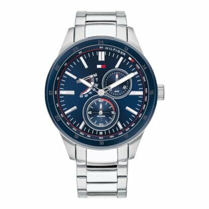 Tommy Hilfiger Analogue Multifunction Quartz Watch for Men with Silver Stainless Steel Bracelet - 1791640 - Image 2