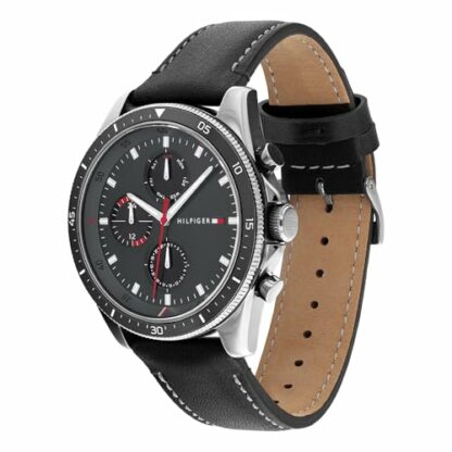 Tommy Hilfiger Analogue Multifunction Quartz Watch for Men with Silver Stainless Steel or Leather Bracelet - Image 3