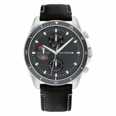 Tommy Hilfiger Analogue Multifunction Quartz Watch for Men with Silver Stainless Steel or Leather Bracelet