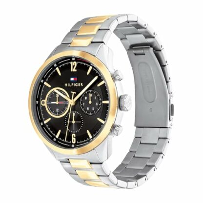 Tommy Hilfiger Analogue Multifunction Quartz Watch for Men with Two-Tone Stainless Steel Bracelet - 1791944 - Image 3