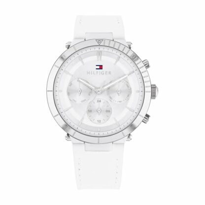 Tommy Hilfiger Analogue Multifunction Quartz Watch for Women with White Leather Strap - 1782352 2 Tommy Hilfiger Analogue Multifunction Quartz Watch for Women with White Leather Strap - 1782352 - Image 2