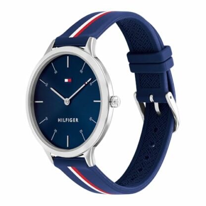 Tommy Hilfiger Analogue Quartz Watch for Women with Red Silicone Bracelet - 1782499 - Image 3