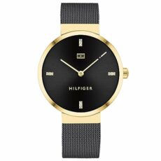 Tommy Hilfiger Watch for Women with Carnation Gold Colored Stainless Steel mesh Bracelet