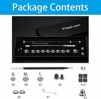 Waksox Fidget Pen Magnetic Pen - Gift for Teenager Boys Girls 8 9 10 11 12 13 14 15 Years Old Magnetic Fidget 4 Waksox Fidget Pen Magnetic Pen - Gift for Teenager Boys Girls 8 9 10 11 12 13 14 15 Years Old Magnetic Fidget - Image 4