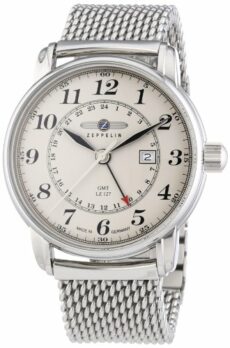Zeppelin Men's Quartz Watch LZ127 Graf Zeppelin 7642M5 with Metal Strap