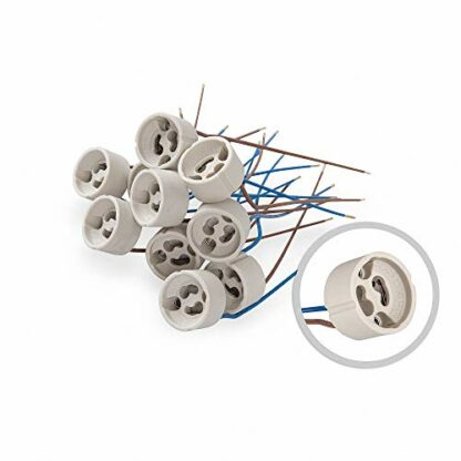 10 Pieces Halogen Lamps GU10 Replaced VDE high-Voltage Ceramic 190-230V - Image 2