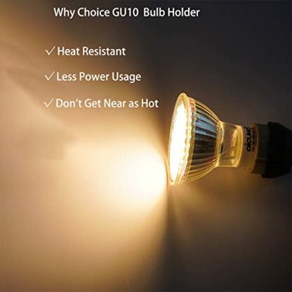 10x GU10 Lamp Holder Lamp Light Fitting Parts Ceramic Lamp Bases Connector GU10 Socket For LED Light Bulbs Halogen Bulbs 10-Pack - Image 3