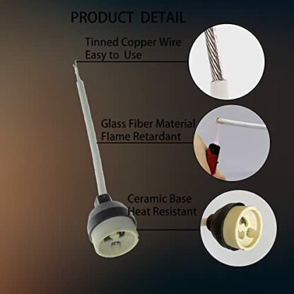 10x GU10 Lamp Holder Lamp Light Fitting Parts Ceramic Lamp Bases Connector GU10 Socket For LED Light Bulbs Halogen Bulbs 10-Pack - Image 4