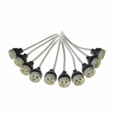 10x GU10 Lamp Holder Lamp Light Fitting Parts Ceramic Lamp Bases Connector GU10 Socket For LED Light Bulbs Halogen Bulbs 10-Pack