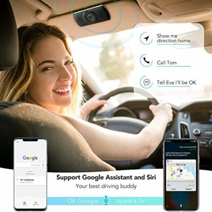 AGPTEK Hands Free Car Phone Kit Bluetooth 5.0 Car Speaker for GPS Music with TF Card Slot, Siri Google Assistant Support, Wireless in Car Visor Speakerphone Kits for Android & iOS Phone 3 AGPTEK Hands Free Car Phone Kit Bluetooth 5.0 Car Speaker for GPS Music with TF Card Slot, Siri Google Assistant Support, Wireless in Car Visor Speakerphone Kits for Android & iOS Phone - Image 3