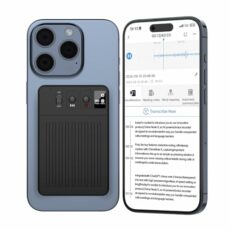 AI Voice Recorder,Transcribe & Summarize with ChatGPT-4o (Supports 108 Languages), Dictaphone with 3000 mAh Magnetic Charging, LED Display, and Noise Reduction—Ideal for Meetings, Interviews 64GB