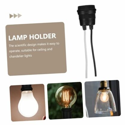 AUTSUPPL Lamp Holder Light Socket E Light Holder E Lamp Socket Waterproof Socket E Socket for Outdoor Use Waterproof Bulb Holder Lamp Base Light Bulb Base E Lamp Sockets Metal - Image 4