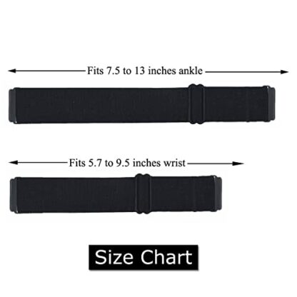 Adjustable Elastic Wrist Band/Ankle Band for Compatible with Fitbit Versa 2/Blaze/Versa/Versa Lite/Versa Special Edition Smartwatch, Stretchy Band for Men and Women - Image 3