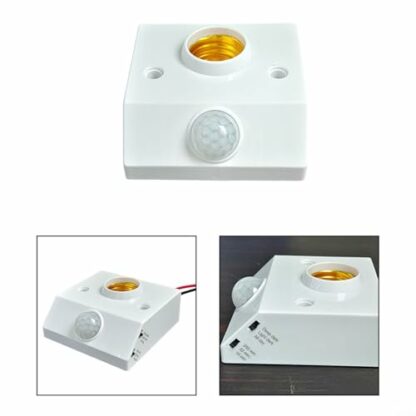 Alanmoship E27 Infrared Motion Sensor Light Socket Holder Auto On/Off Energy Saving Lamp Base 3 Alanmoship E27 Infrared Motion Sensor Light Socket Holder Auto On/Off Energy Saving Lamp Base - Image 3